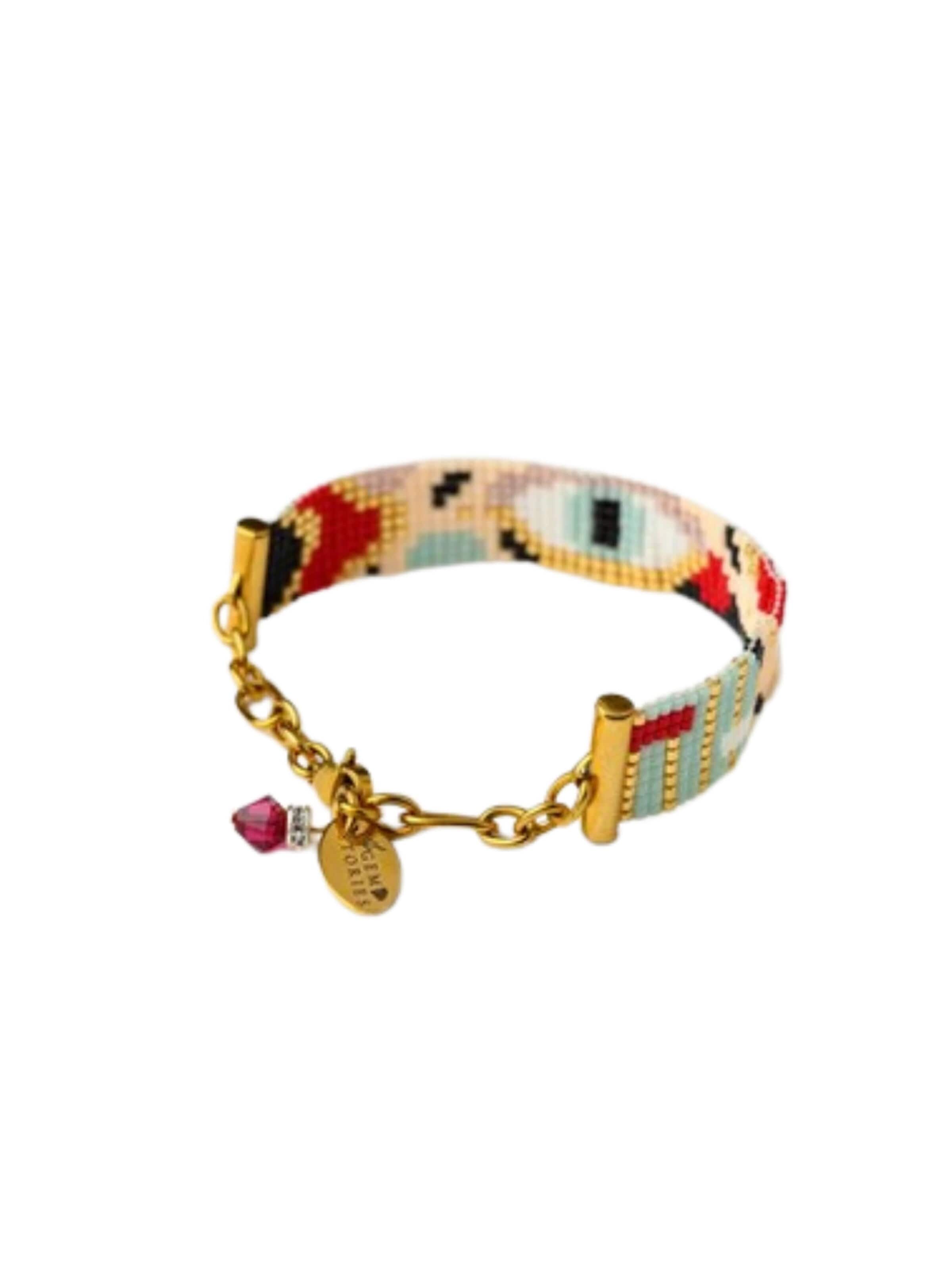 Bracelet 'Miyuki Eye' THE GEM STORIES JEWELRY en mélange de couleurs