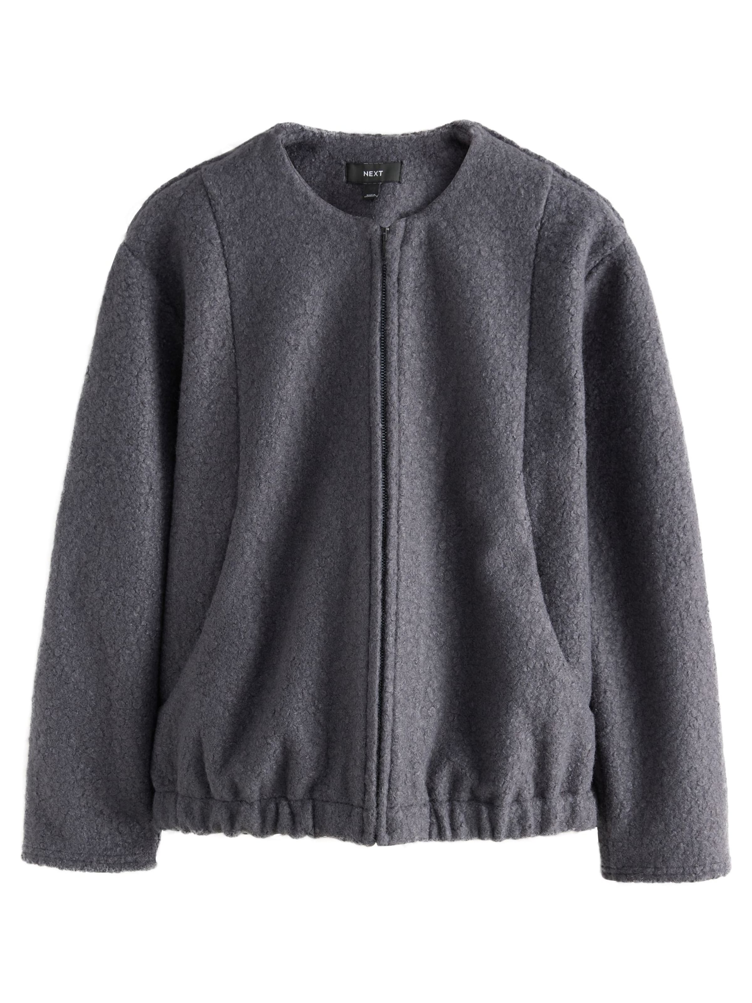 Next Преходно яке в сиво: отпред