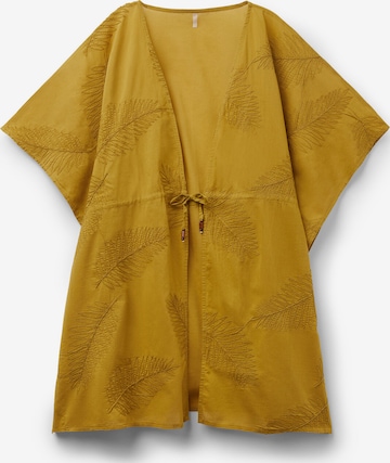 CALZEDONIA Kimono in Gelb: Vorderseite