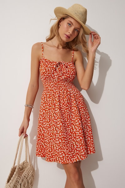 Happiness İstanbul Poletna obleka | jastog / črna / bela barva, Prikaz izdelka