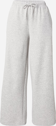 PIECES Wide Leg Housut 'PCChilli' värissä harmaa: etupuoli
