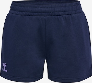 Regular Pantalon de sport 'Staltic' Hummel en bleu : devant