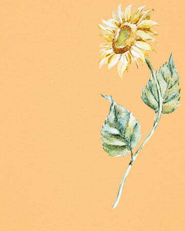 Maglietta ' Sonnenblume ' di Watapparel in giallo