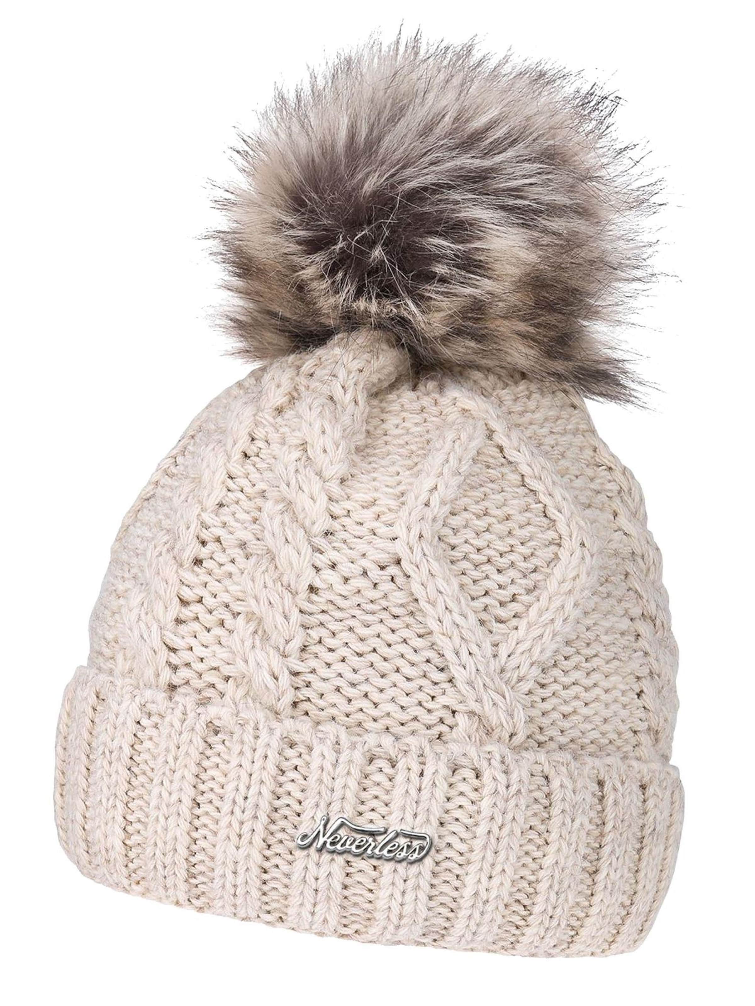 Neverless Beanie 'Julie' in Beige: front