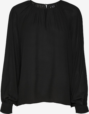 VERO MODA Blouse 'PETRA' in Zwart: voorkant