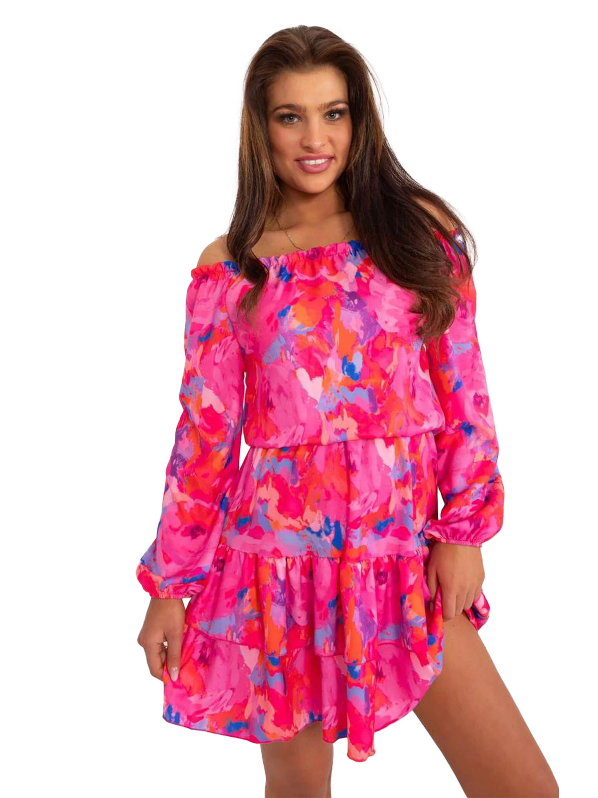 amorubi.com Summer Dress in Pink: front