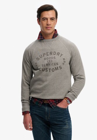 Superdry & Co Sweatshirt in Grijs: voorkant