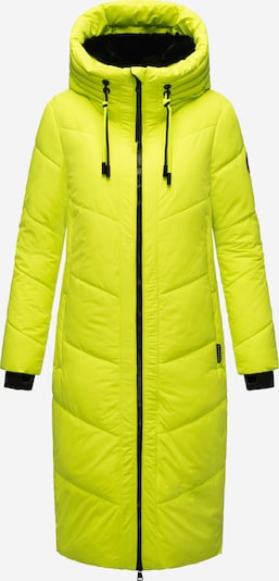 MARIKOO Χειμερινό παλτό 'Nadaree XVI' σε κίτρινο νέον / μαύρο, Άποψη προϊόντος