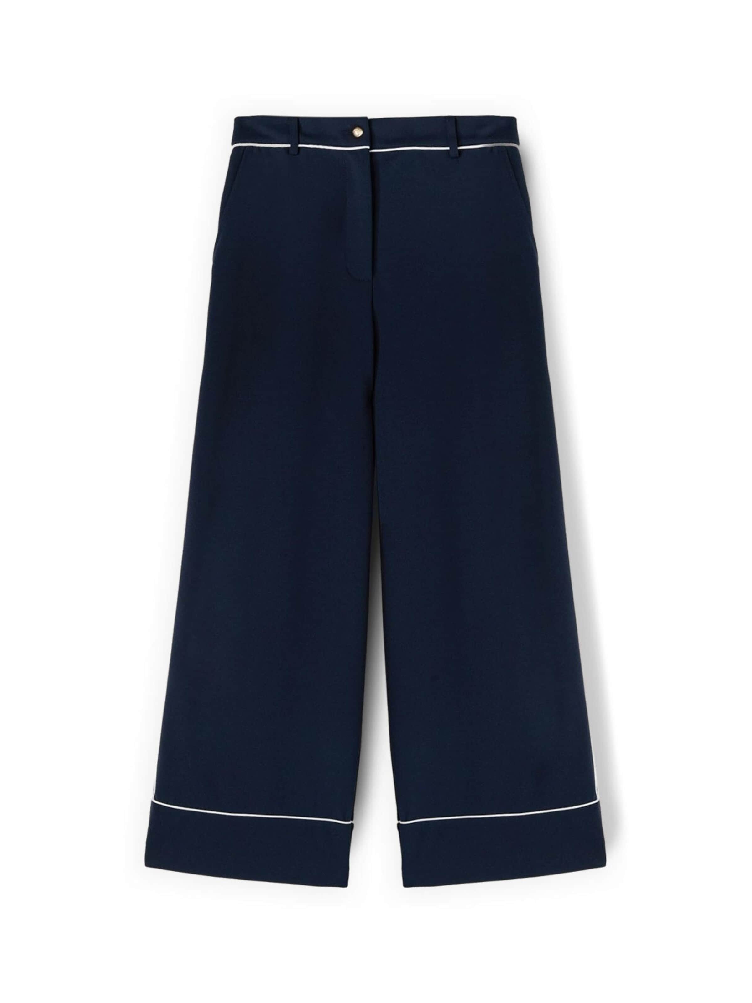 MOTIVI Wide leg Trousers in Blue: front