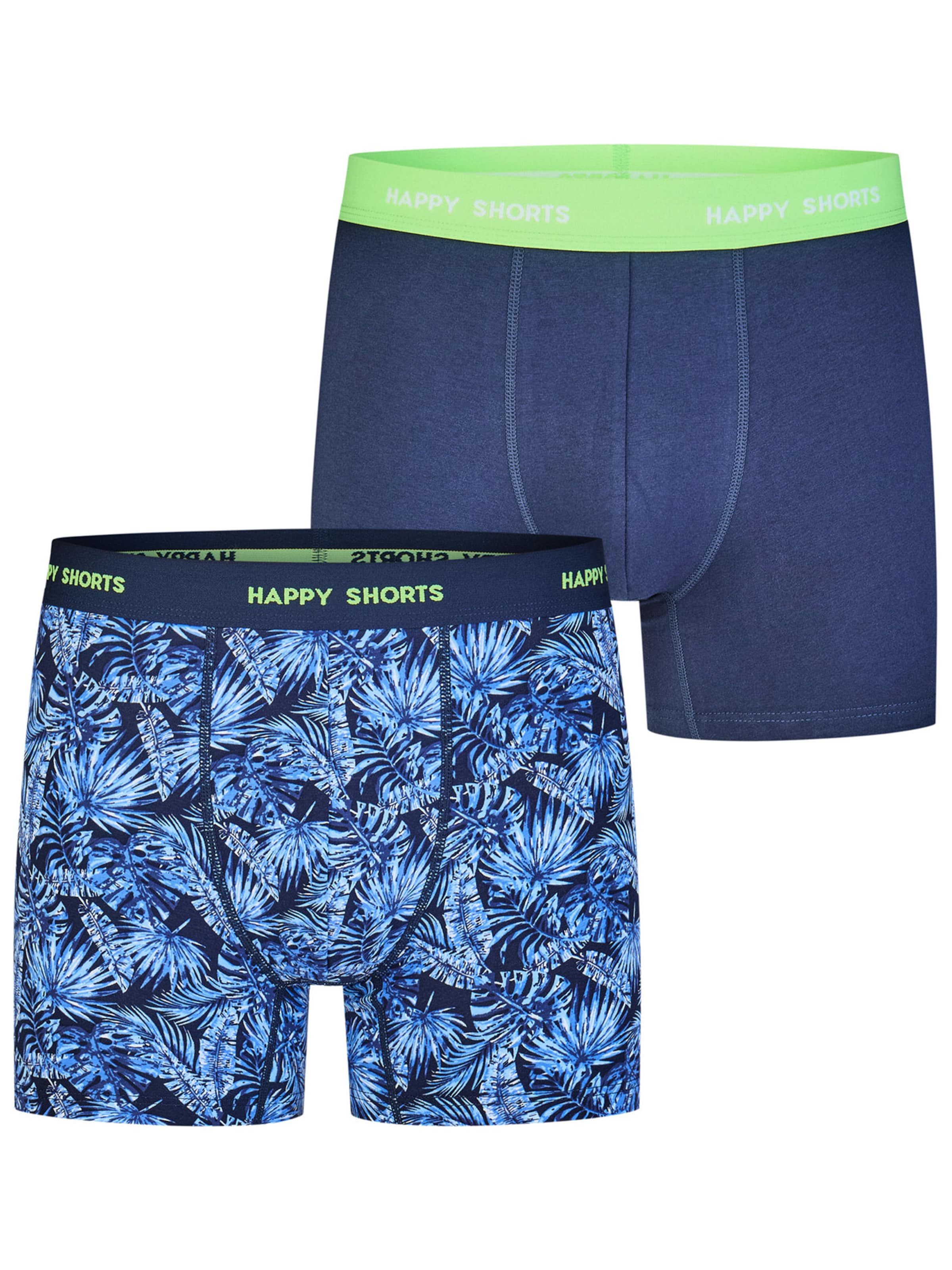 Boxers ' Jersey ' Happy Shorts en bleu : devant