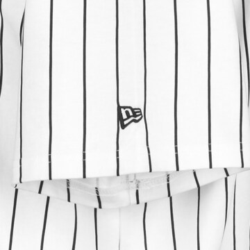 NEW ERA Trikot 'Patriots Pinstripe Baseball Jersey' in Weiß