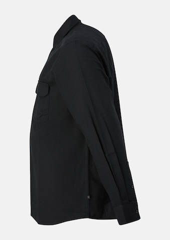 S. Oliver Regular Fit Hemd in Schwarz: Seite