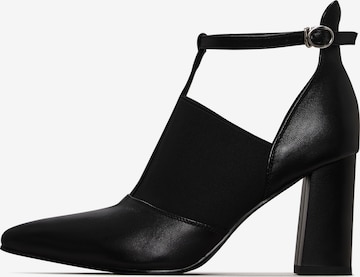 CESARE GASPARI Slingpumps in Zwart: voorkant