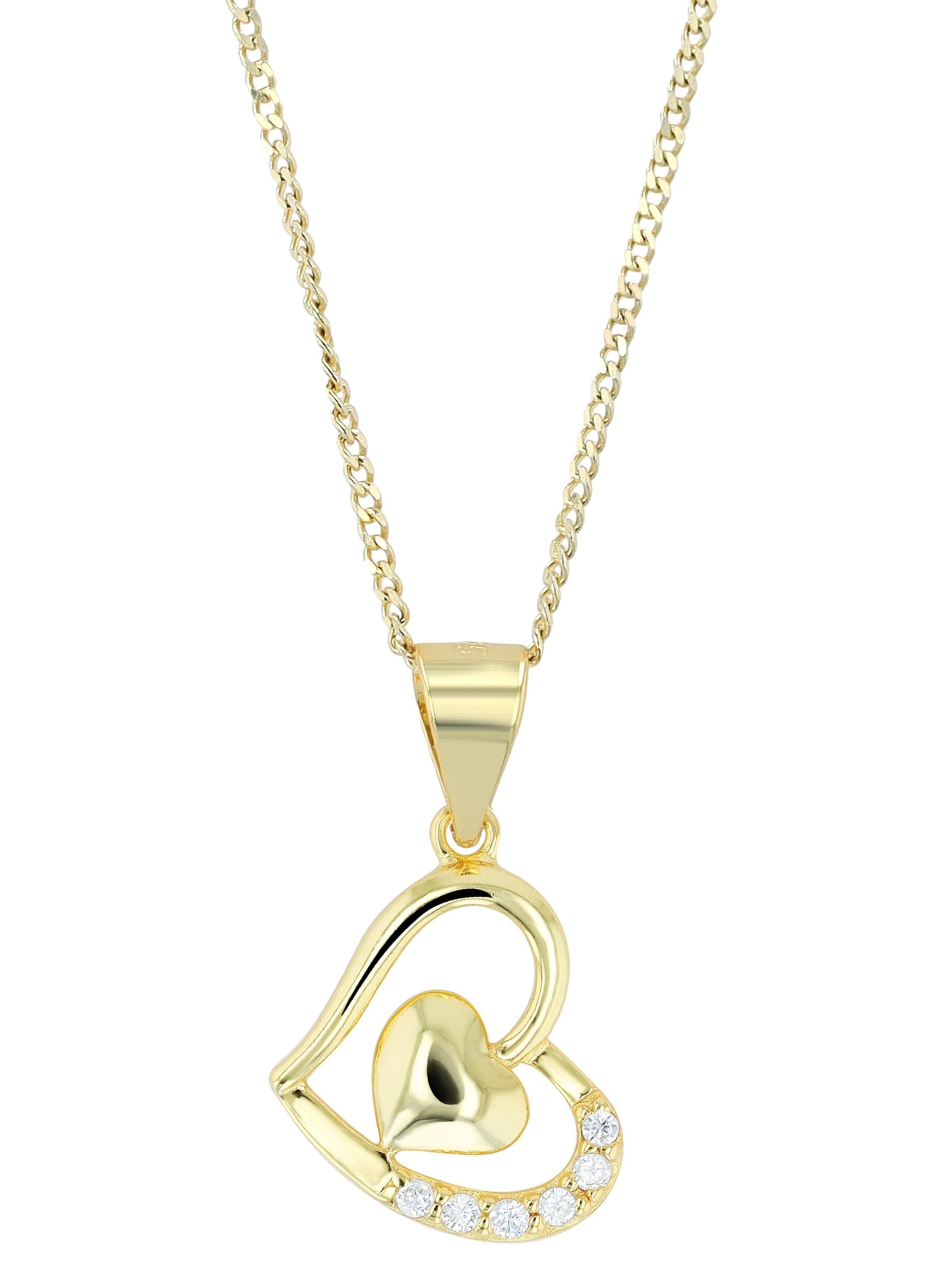Akzent Pendant '"Banja" aus 925 Sterlingsilber, rhodiniert, langlebig' in Gold