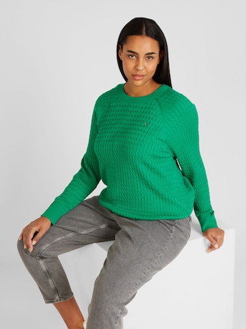 Pull-over Tommy Hilfiger Curve en vert