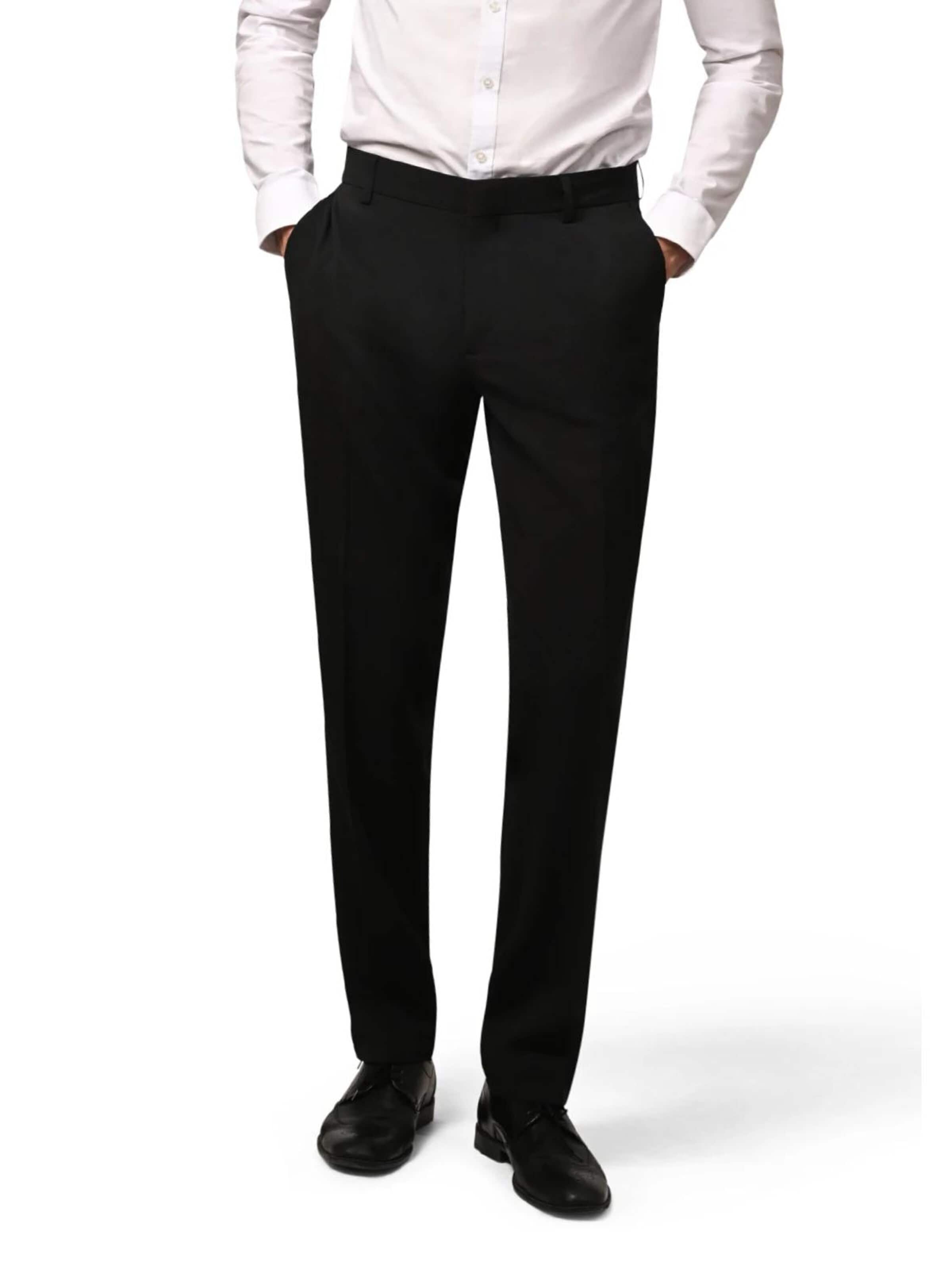 Hirschthal Regular Bügelfaltenhose‌‌‌ in Schwarz