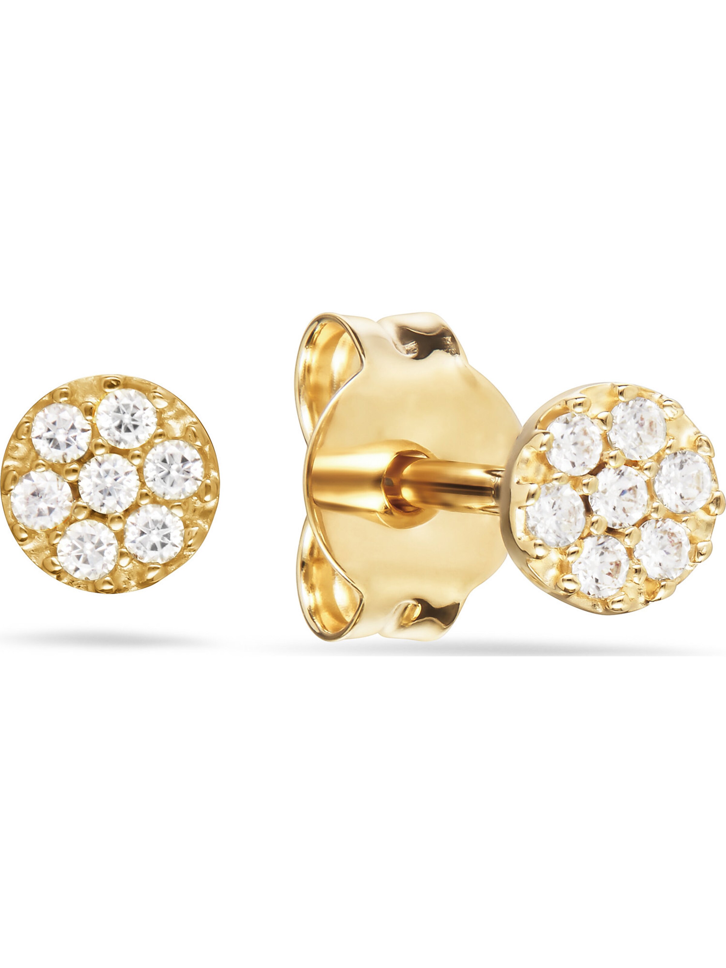 FAVS Earrings in Gold: front