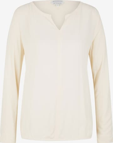 TOM TAILOR Shirt in Beige: front