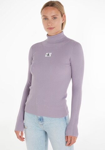 Calvin Klein Jeans Pullover in Lila: predná strana