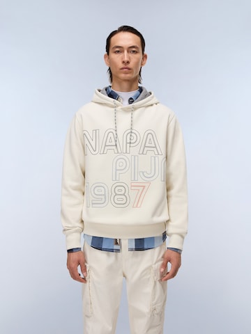 Sweat-shirt 'B-Fiemme' NAPAPIJRI en blanc : devant