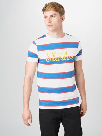 Coupe regular T-Shirt Starter Black Label en bleu : devant