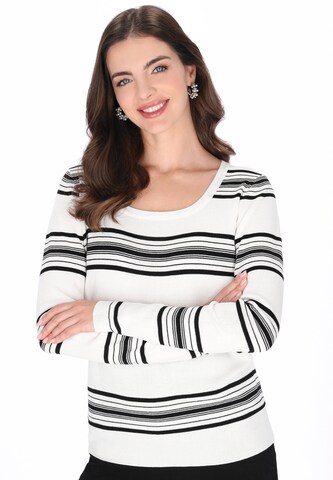 usha BLACK LABEL Pullover in Weiß: Vorderseite