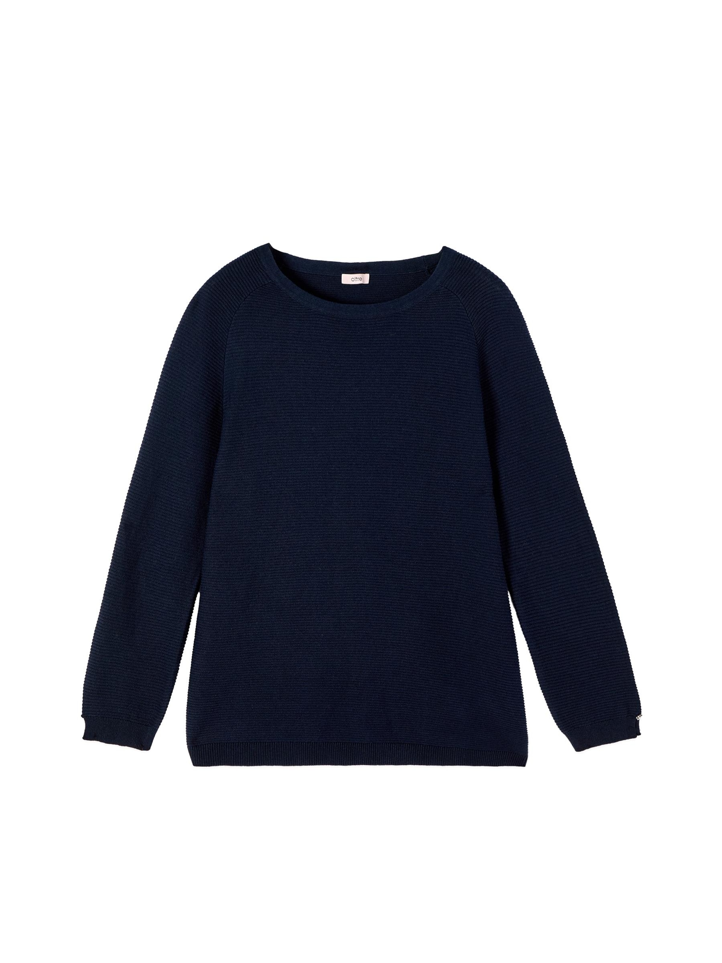 Pullover di oltre in blu: frontale