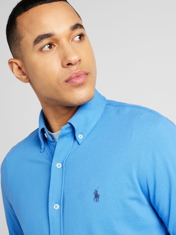 Coupe slim Chemise Polo Ralph Lauren en bleu