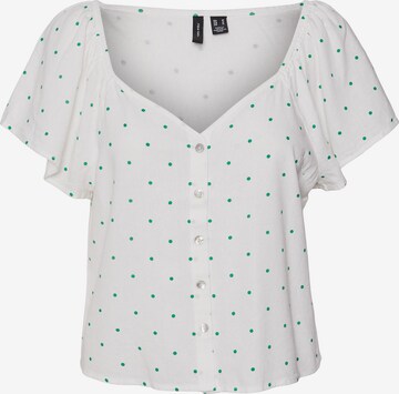 VERO MODA Bluse 'MYMILO' i hvid: forside