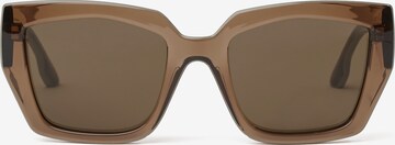 Lunettes de soleil Karl Lagerfeld en marron : devant