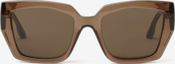 Lunettes de soleil Karl Lagerfeld en marron : devant