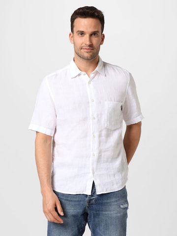 Regular fit Camicia di Marc O'Polo in bianco: frontale