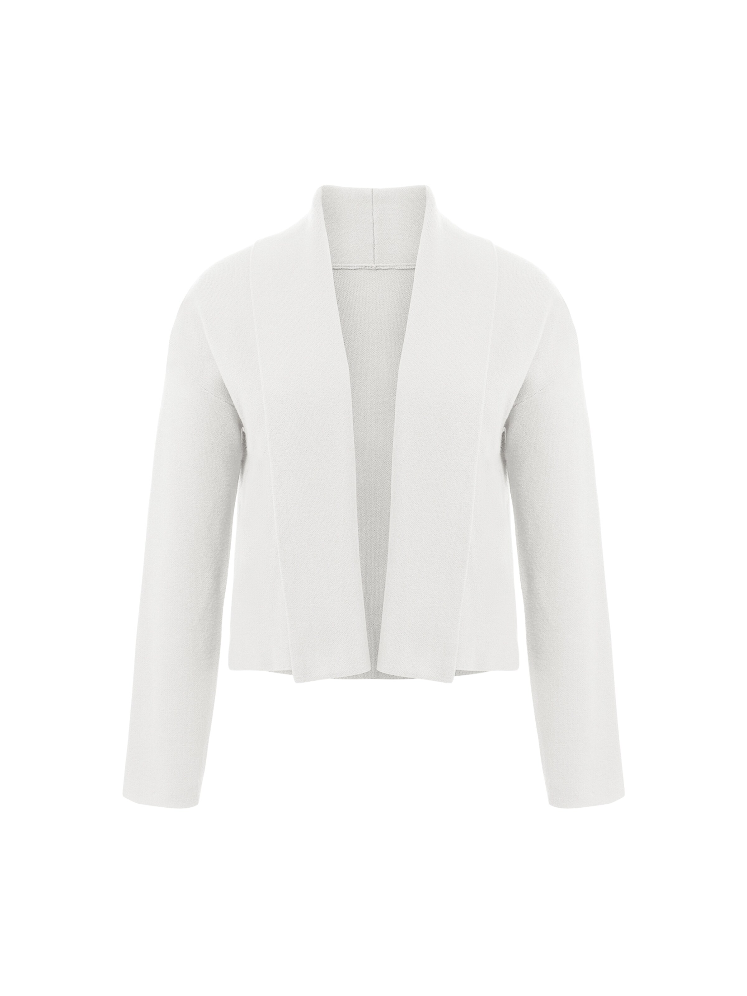 Geacă tricotată de la Imily Bela pe alb: față