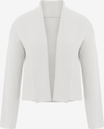 Geacă tricotată de la Imily Bela pe alb: față