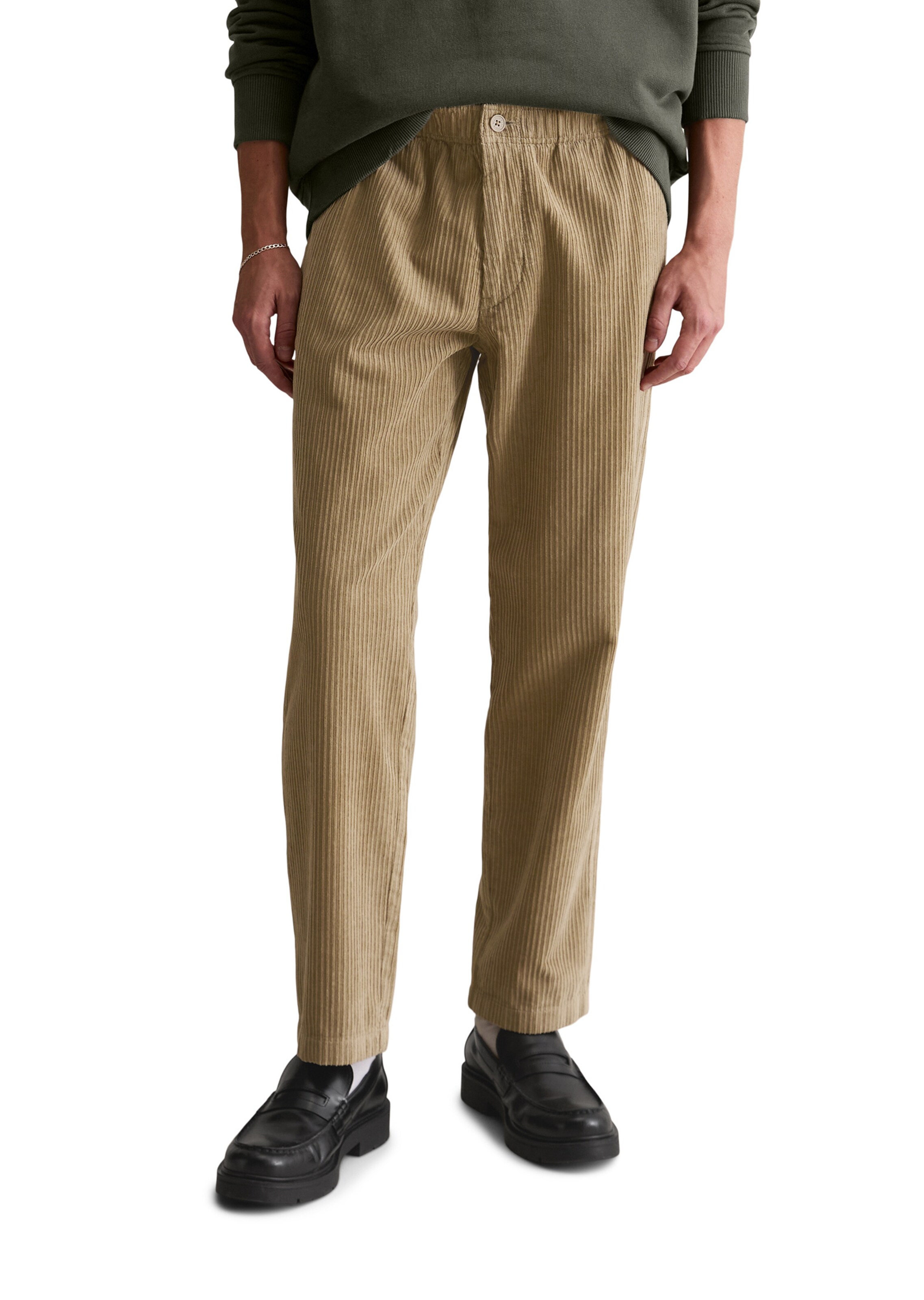 Marc O'Polo DENIM Tapered Hose in Braun: Vorderseite