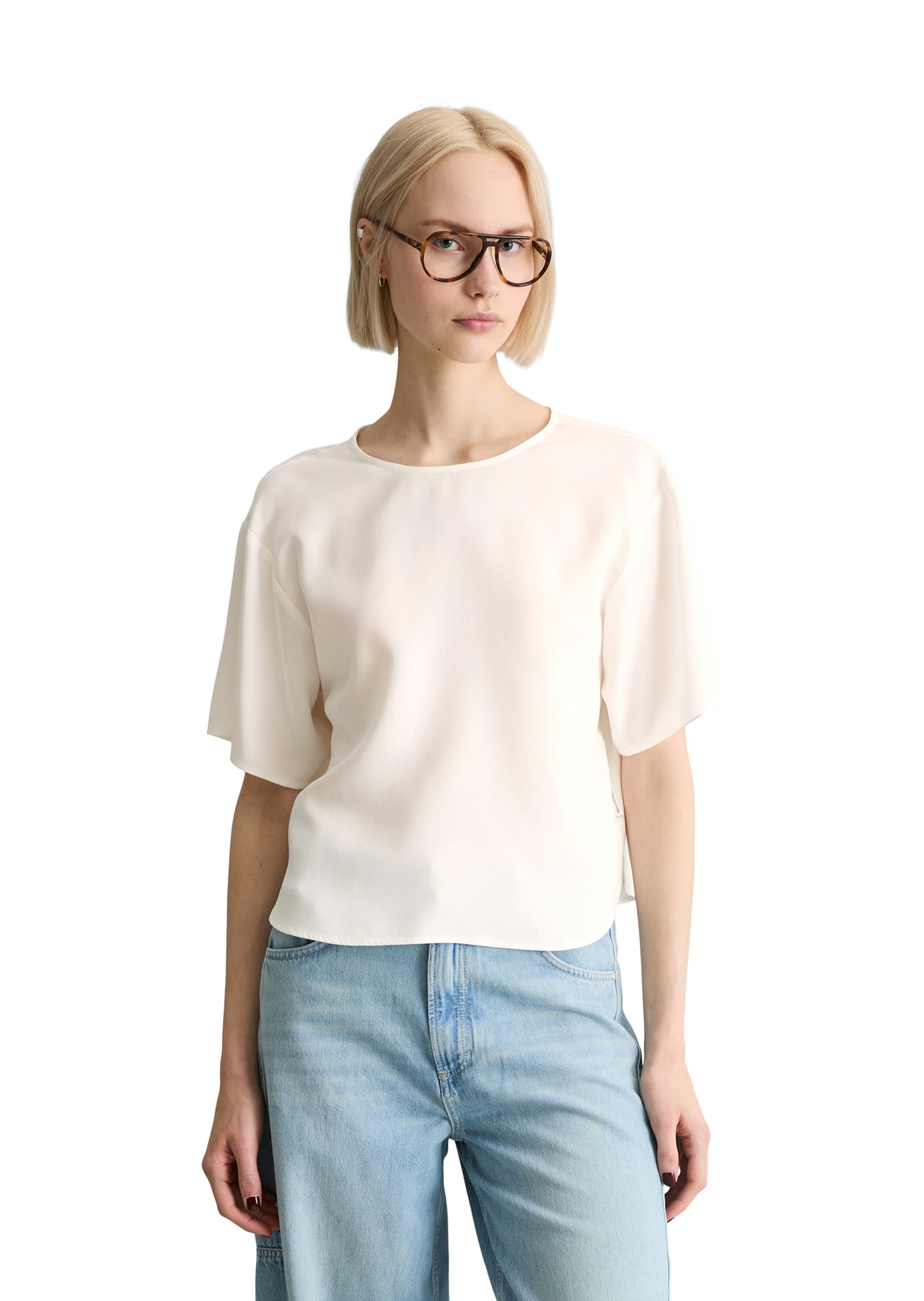 Marc O'Polo DENIM Blouse in White: front