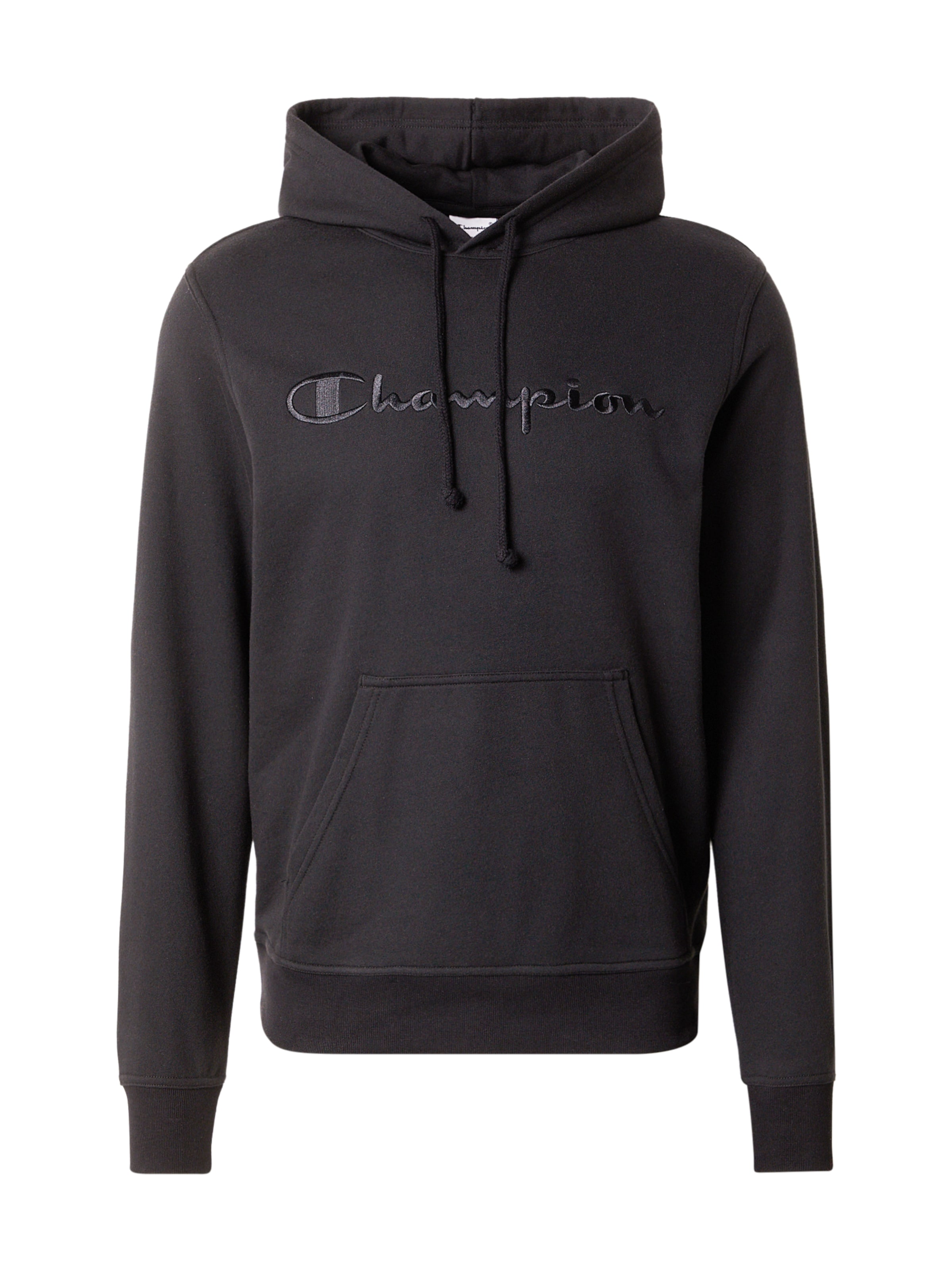 Champion Authentic Athletic Apparel Sweatshirt in Black: front
