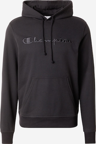 Champion Authentic Athletic Apparel Sweatshirt in Black: front