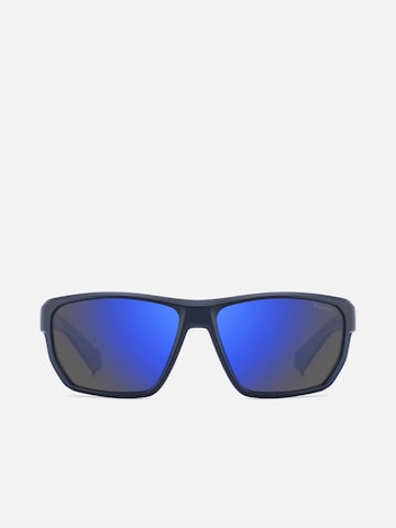 Polaroid - Gafas de sol 'Polaroid PLD 7057/S Matte black orange 60/15/135 MAN Sunglasses' en azul: frente