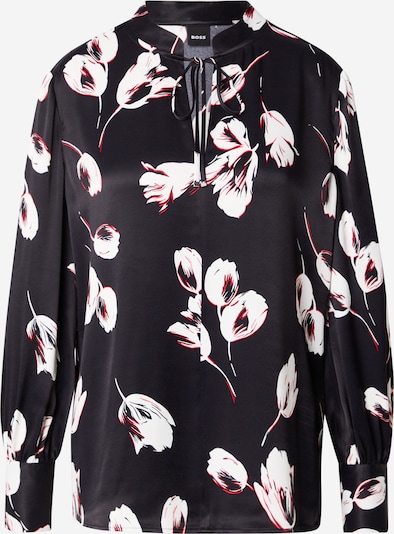 BOSS Bluza 'Barabi' u crvena / crna / bijela, Pregled proizvoda