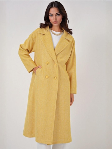 Bigdart - Sobretudo meia-estação em amarelo: frente