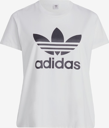 Tricou 'Adicolor Classics Trefoil ' de la ADIDAS ORIGINALS pe alb: față