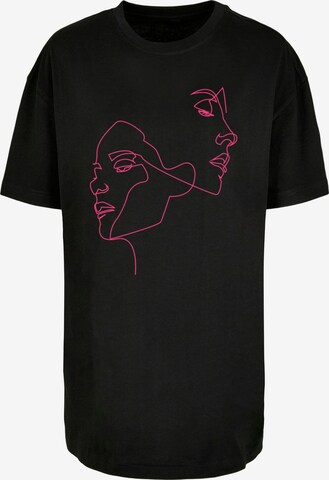 T-shirt 'One Line' Mister Tee en noir : devant