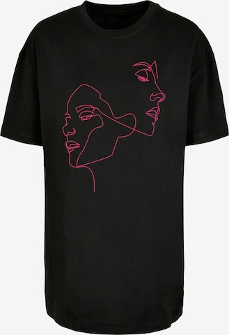 Mister Tee Shirt 'One Line' in Zwart: voorkant