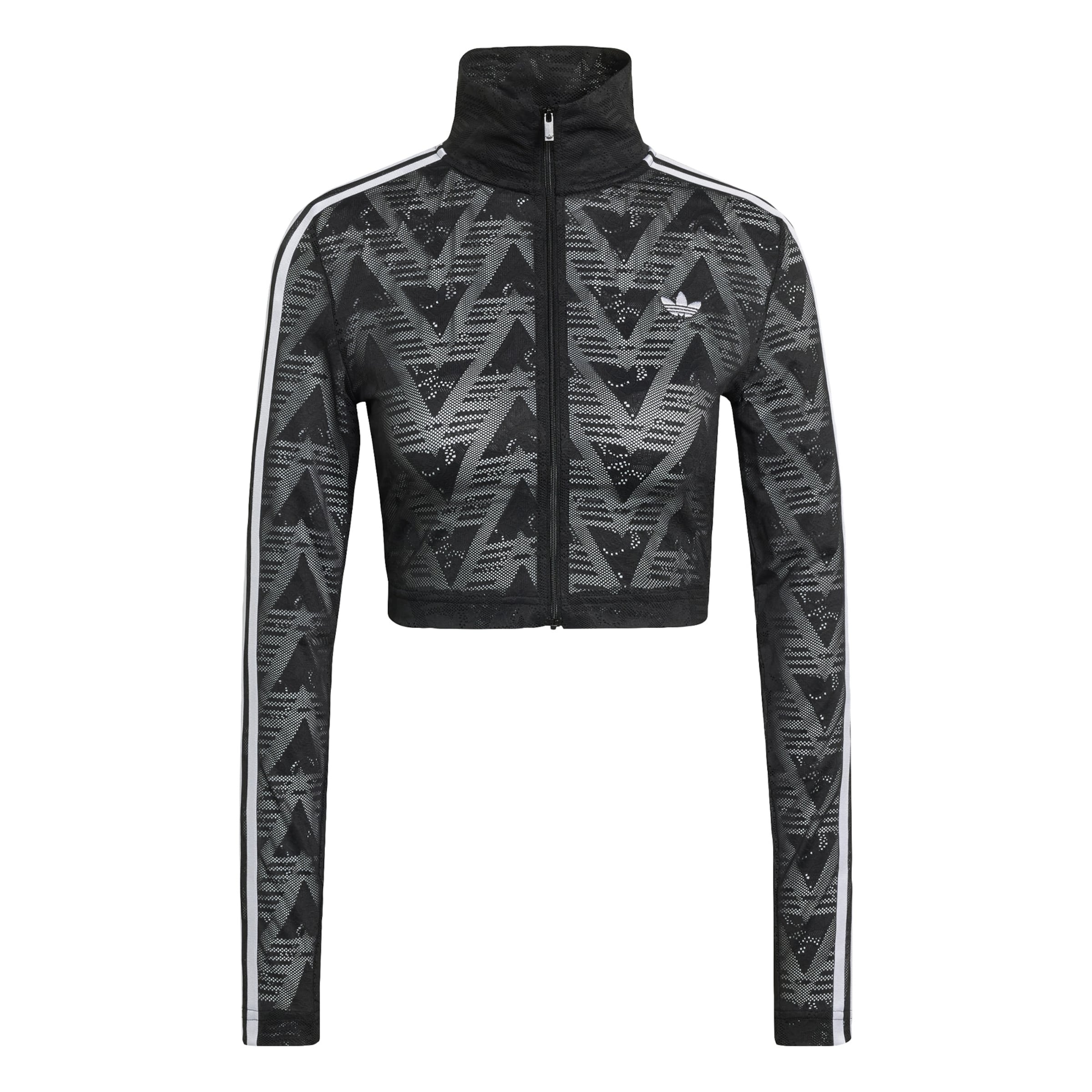 ADIDAS ORIGINALS Gebreid vest 'Firebird Classic' in Zwart: voorkant