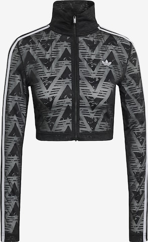 ADIDAS ORIGINALS Gebreid vest 'Firebird Classic' in Zwart: voorkant