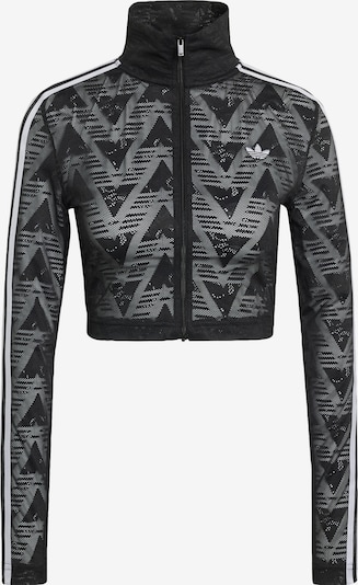 ADIDAS ORIGINALS Strickjacke 'Firebird Classic' in schwarz / weiß, Produktansicht