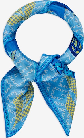 Foulard 'FLOWER  MANDALA NICKY' Roeckl en bleu : devant