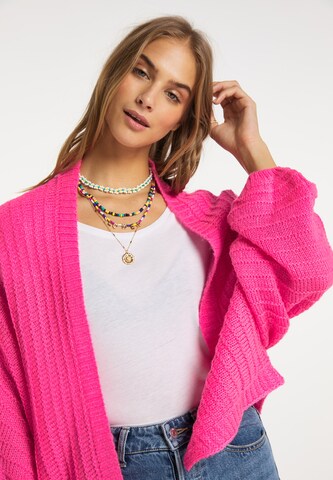 Cardigan IZIA en rose