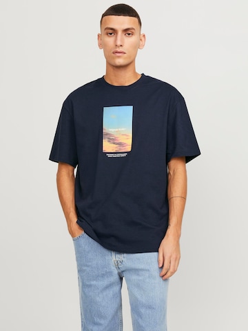 T-Shirt 'Vesterbro' JACK & JONES en bleu : devant